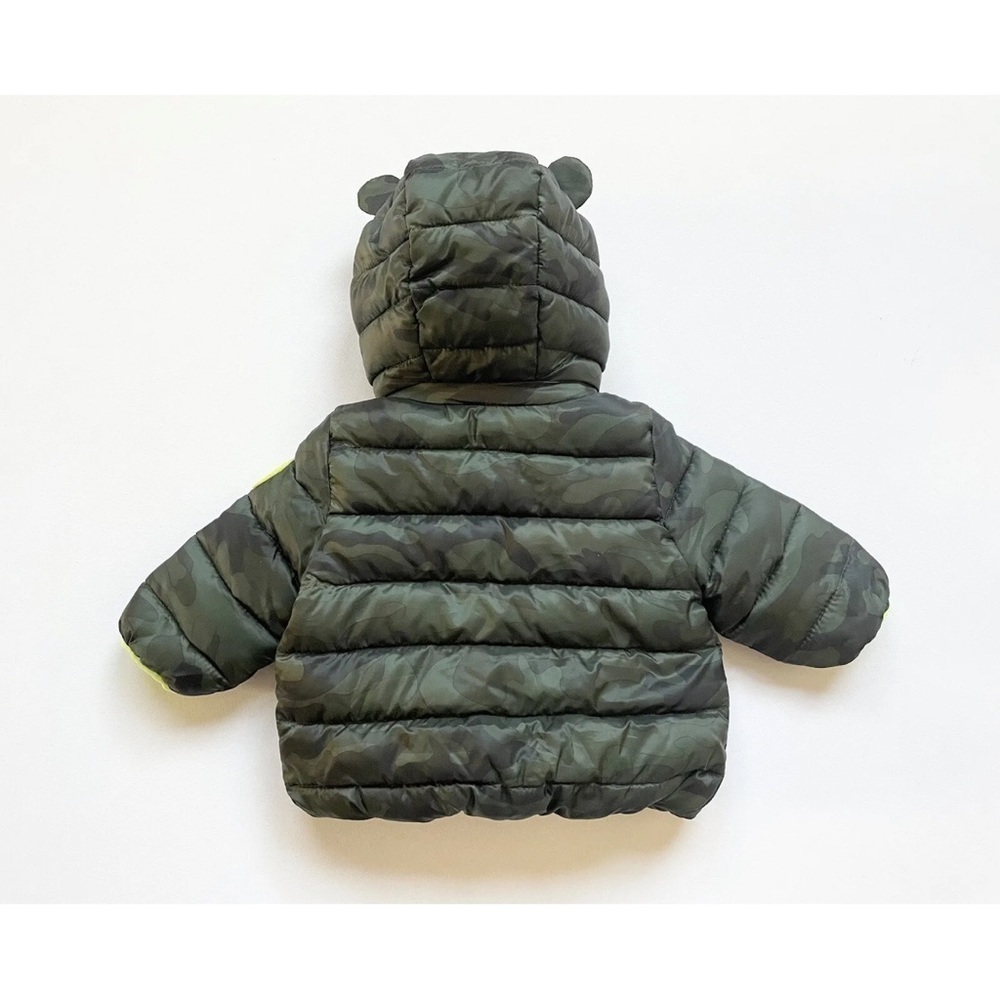 Baby gap puffer coat size 18-24 months camp green hooded insulated winter​​​​​​​ - Picture 5 of 6